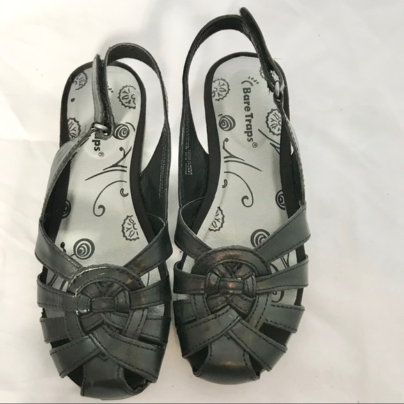 Baretrap Black Leather Ripo Sandals - Picture 3 of 7